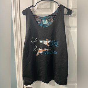 Vintage Starter NHL San Jose Sharks reversible mesh tank top
